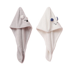Absorbent Hair Drying, Microfiber Material Cute Cartoon Appearance Quick Dry Protects Hair Health Gentle On Hair For Travel And Home Use (2)