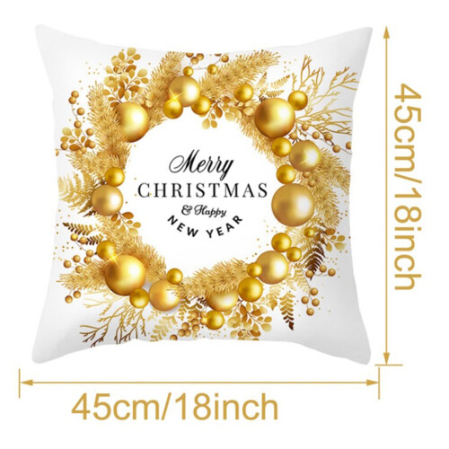 Housse de coussin de noël, décorations de joyeux noël pour la-3 2