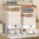 Cereal Storage Box Plastic Large Clear Pressed-10 Pounds White 2