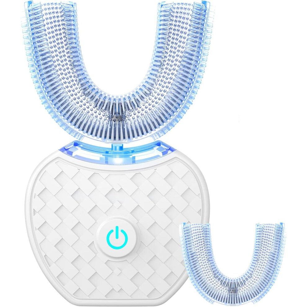 Electric Toothbrush with Sonic Technology, U-Shaped for Comprehensive 360 Cleaning, Includes Whitening Function for a Brighter Smile, IPX7