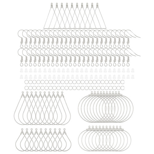 Jewelry Making Charm Earrings Accessories Suitable for-Silver