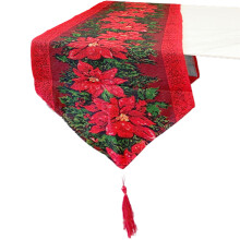 Chemin de table élégant pour un style intemporel, chemin de table en toile de jute pour les fêtes de Noël, infroissable pour une décoration sans