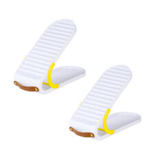 Multipurpose 2pcs Shoe Storage Solution Rack-Classic White