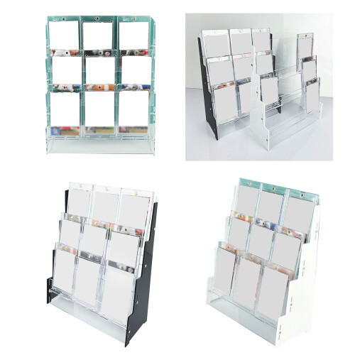Support de porte-cartes à collectionner en acrylique,-Blanc 2