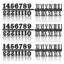 Craft Digital Clock Numbers Kits Metal Arabic or Roman-Set 4