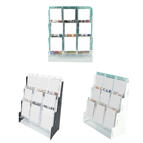 Support de porte-cartes à collectionner en acrylique,-Blanc 1