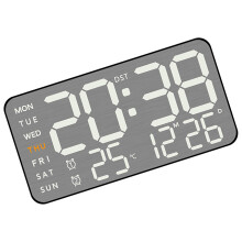 Digitaler Wecker mit großem Bildschirm,-Schwarze Schale 5515