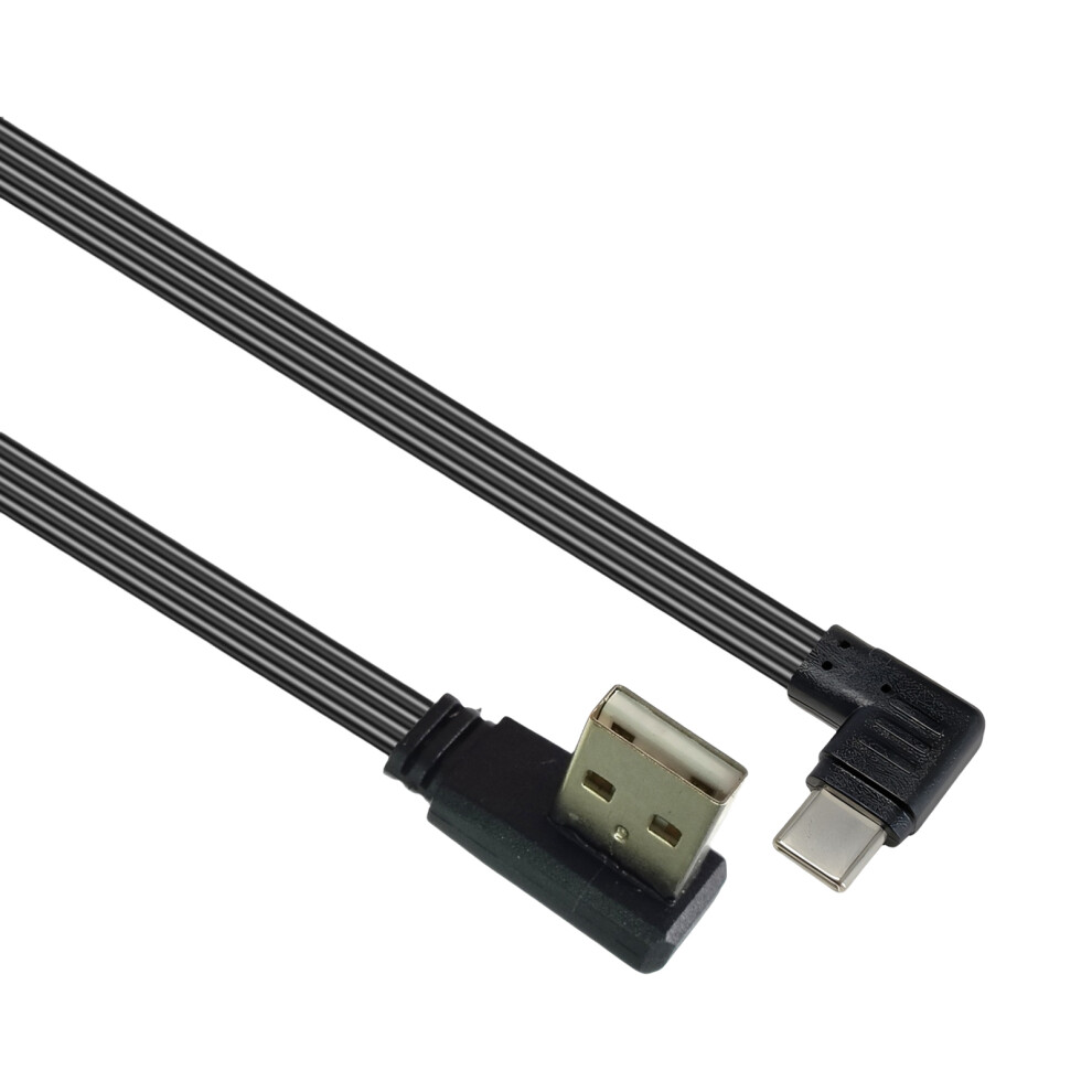 90 Degree Usb 2.0 To Type C Male Adapter Cable-0.2M Amle Cmle 7704000278560