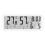 Horloge numérique LCD avec affichage de la température,-Blanc 1