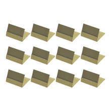 Pack Of 12 Stylish Metal Place Card Holders Elegant-Short style