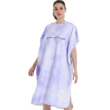 Roupão de microfibra para surfe e natação, elegante e funcional, poncho toalha confortável para todas as estações com zíper, proteção solar,
