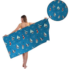Flamingo-Strandtuch, Mikrofaser, schnelltrocknend, sandabweisend, super saugfähig, vielseitig verwendbar, umweltfreundlich, extra groß zum Teilen,