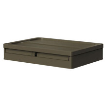 Conteneur essentiel de Camping-T en plastique vert foncé