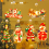 Χριστουγεννιάτικες διακοσμήσεις, όλα σε ένα σχέδιο, διαφανές πλαστικό πλαίσιο LED, 5