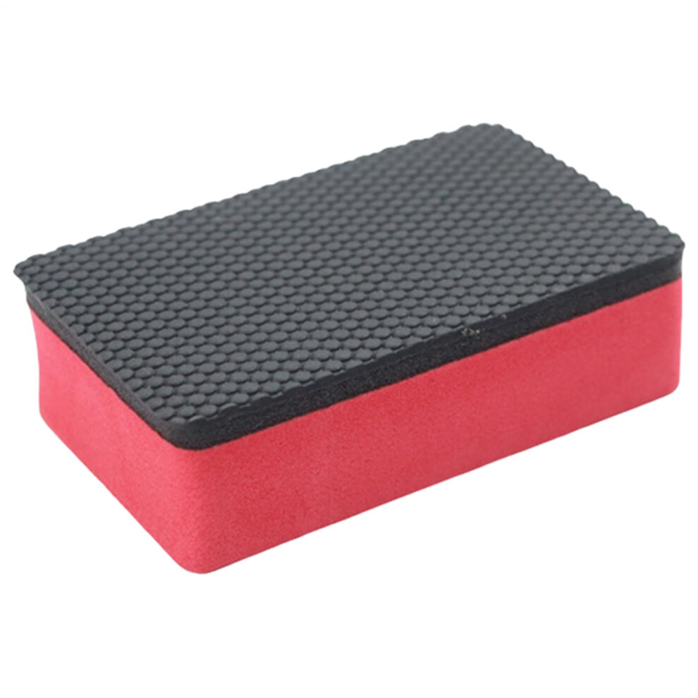 Car Buffer Profo Cleaning Tool Kit With Prep Sponge And Clay Bar For Car Paint Detailing Reusable Detailing Tool Black/Red 9339159521809