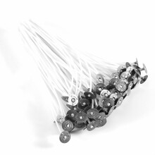 Éléments essentiels pour la fabrication de bougies, mèches polyvalentes, pré-cirées non toxiques pour une combustion propre, mèches à faible