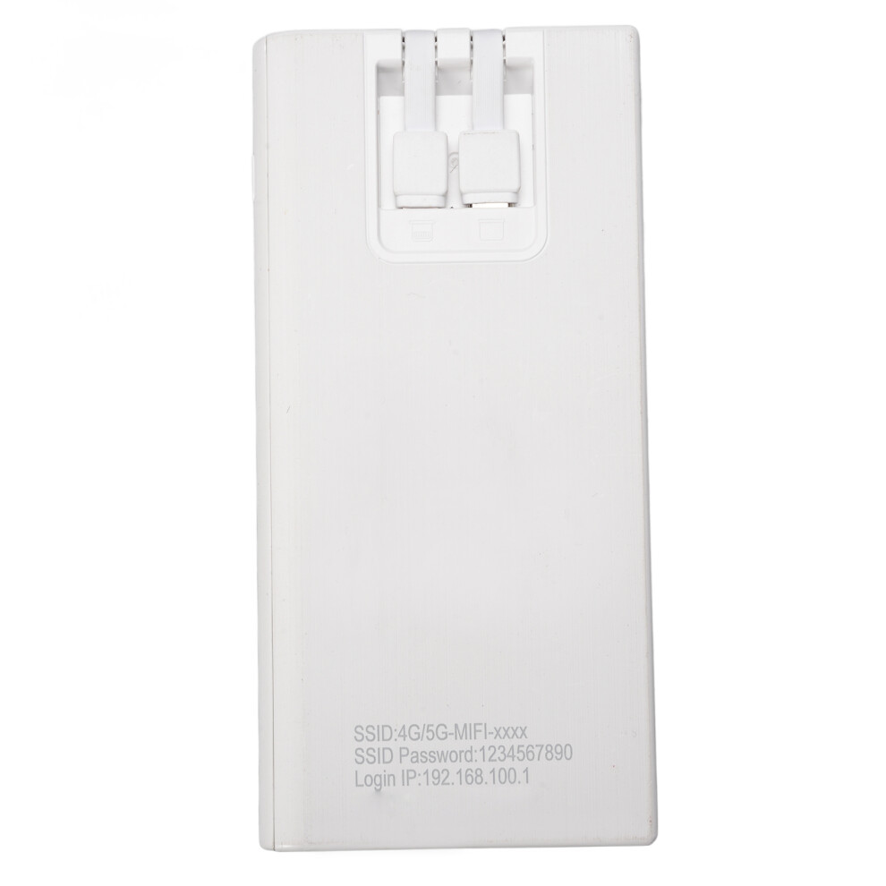 Unlocked 4G Lte Mobile Hotspot Wifi Router 300Mbps 10,000Mah White 3351364413584