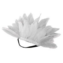 Masque de fête avec détails délicats, bandeaux élégants,-Blanc