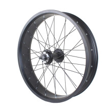 20x4.0 EBike Rim Front Wheel 24/26 Inch Fat Tire, 6Bolt Disc, Aluminum Alloy Wheelset, 36Hole A/V BoltOn Hub (24)
