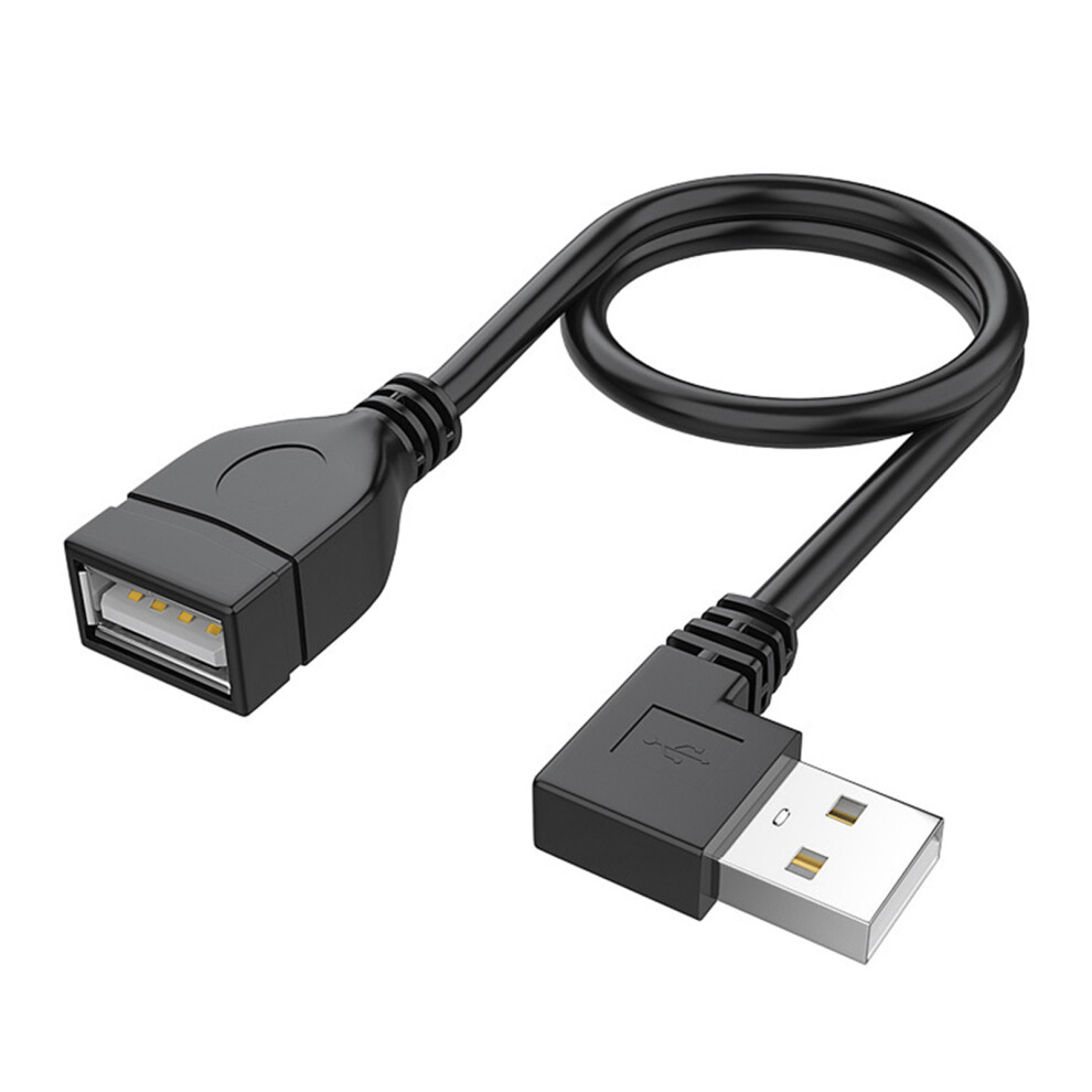 Usb 2.0 Male To Female Extension Cable With-0.3M Bend Left 7704000280334