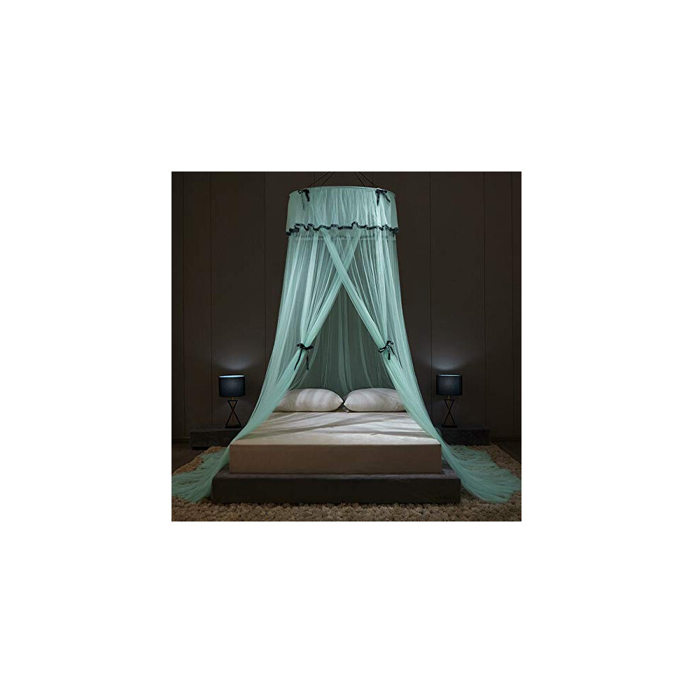Bed Canopy For Girls And Boys Water Princess Bed Mosquito Net Dome For Baby Cot Nursery Kids Bed Green