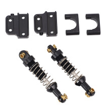 2 Stück Schwarzer Aluminium RC-Hinterstoßdämpfer 1/12 Maßstab für MN82 LC79