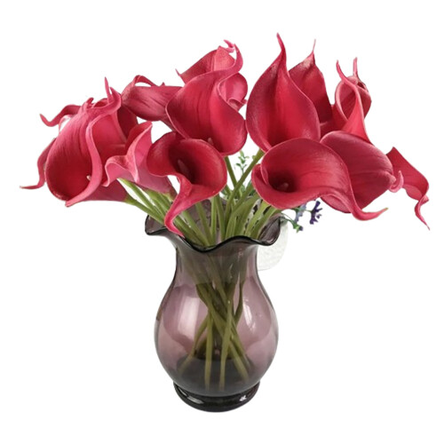 Ζωντανή τεχνητή ανθοδέσμη Calla Lily, 10 τεμάχια διακόσμηση όλο το χρόνο,