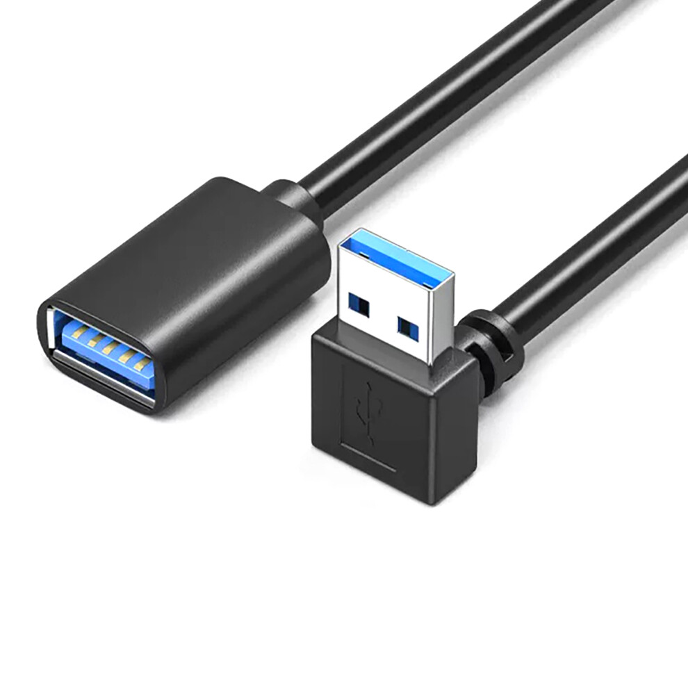 L Shaped Usb3.0 Extension Cable 90 Degree-0.3M Bend Down 7704000278386