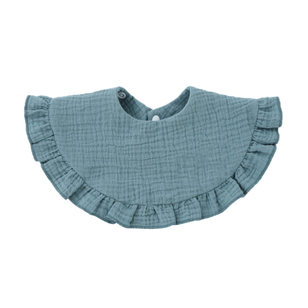 Baby Bib Breathable Cotton Drooling Bib Burp Cloth 2Stage Snap Button Infant Teething Bandana Bib Organic With Snaps