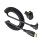 Spiralförmiges Mini-HDMI-kompatibles auf-gerader Kopf 6