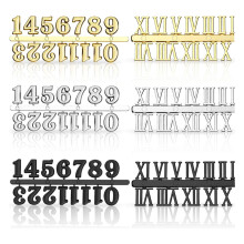 Kits de chiffres de réparation d'horloge avec-Or argent et bla