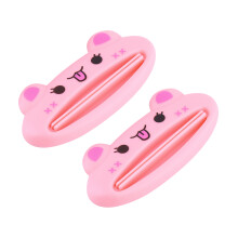 Espremedor de pasta de dente exclusivo em formato de gato de desenho animado, fácil de usar e durável, reduz o desperdício e economiza dinheiro