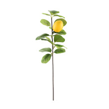 Decoração com Limões Artificiais, Galhos de Limão Artificiais em Amarelo Vibrante, Perfeitos para Ambientes Internos e Externos.