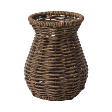 Gevlochten rotan vaas Duurzaamheid Gedroogde bloemenvaas-370E