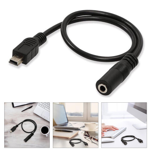 Cordon adaptateur de Microphone Mini USB mâle à 3.5mm-4M 1