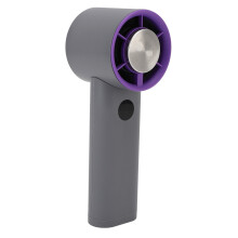 Tragbarer Handventilator 3600mAh, Hochgeschwindigkeit, 60x63x167mm, Grau/Lila