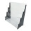 Platzsparende Acryl-Kartenvitrine,-Weiß 5