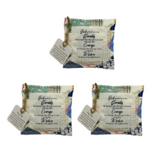 Religious Fabric Pouches Embellished with Crosses Accent and-G