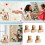 Pack Of 5 Foldable Cardboard Coffee Cup Holders With Christmas 2