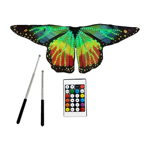 Dance Costume Accessory Illuminated LED Butterfly Wing for Belly