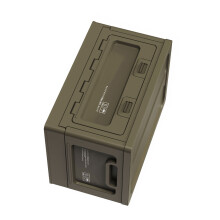 Spacious Camping Equipment Holder-Dark green plastic t
