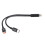 Câble de données de chargement USB type C tressé en-0,2m Noir 1
