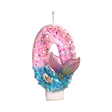 Mermaids Themed Birthday Number Candle Ocean Theme Birthday-0
