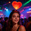 4Pcs LED Heart Headbands For Themed Parties Constructed With 6