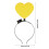 4Pcs LED Heart Headbands For Themed Parties Constructed With 3