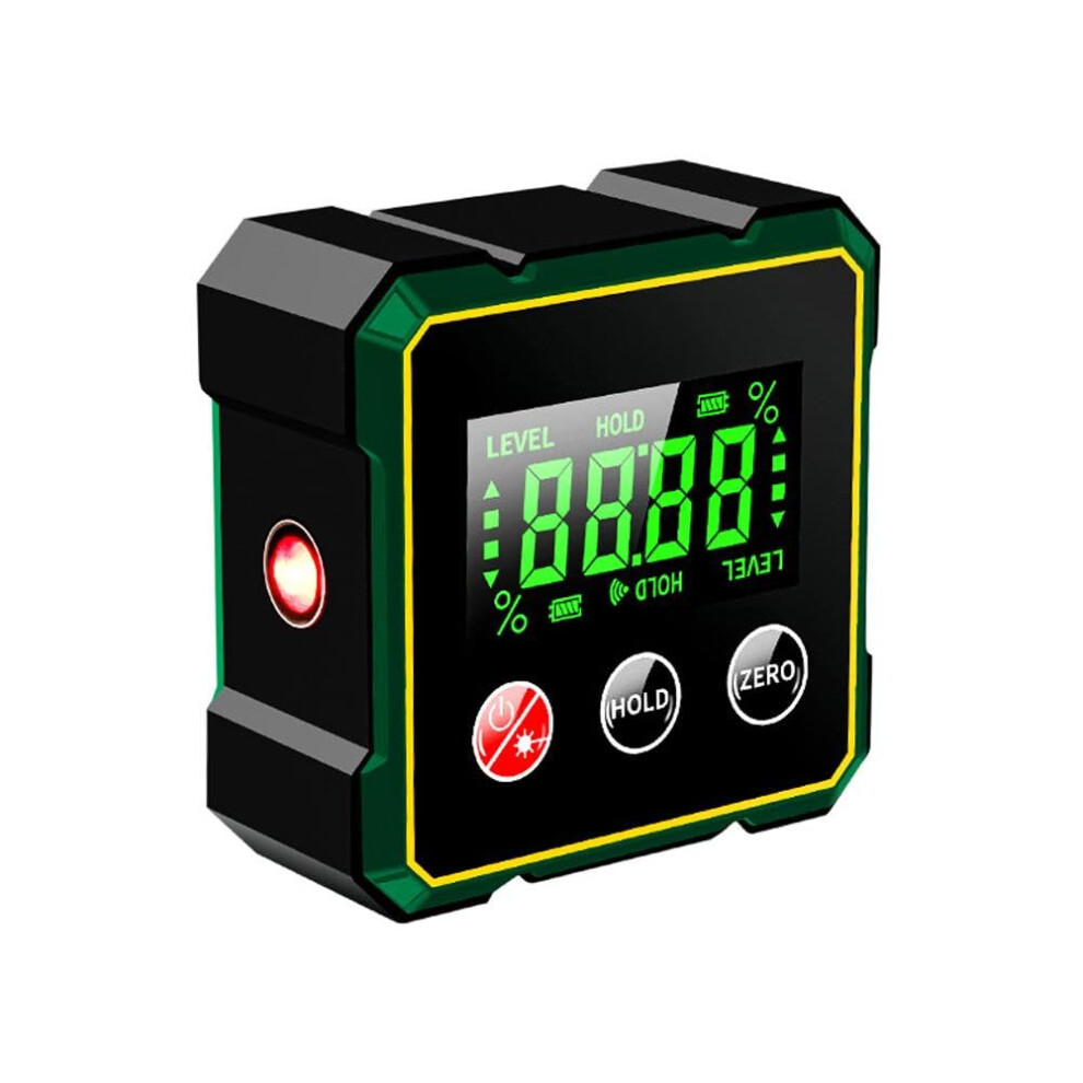 Magnetic Digital Angle Finder 4Sided Level Box Woodwork & Construction Lcd Backlight Laser Rechargeable Meter 9105992550791