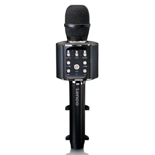 Bluetooth Karaoke microphone with speaker & lighting Black