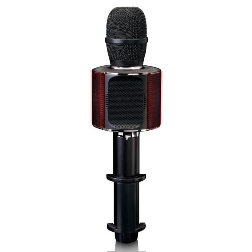 Bluetooth Karaoke microphone with speaker & lighting Black 2