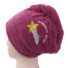 Haarturban mit Kokosnussschalenknöpfen, schnelltrocknend und super saugfähig, mit Korallenvlies-Haarhandtuch für schnelles und gründliches