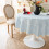 Sustainable Round Tablecloth Hard Wearing Polyester Cotton-bg 4